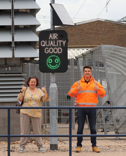 Air Quality Monitoring and Interactive Sign Project